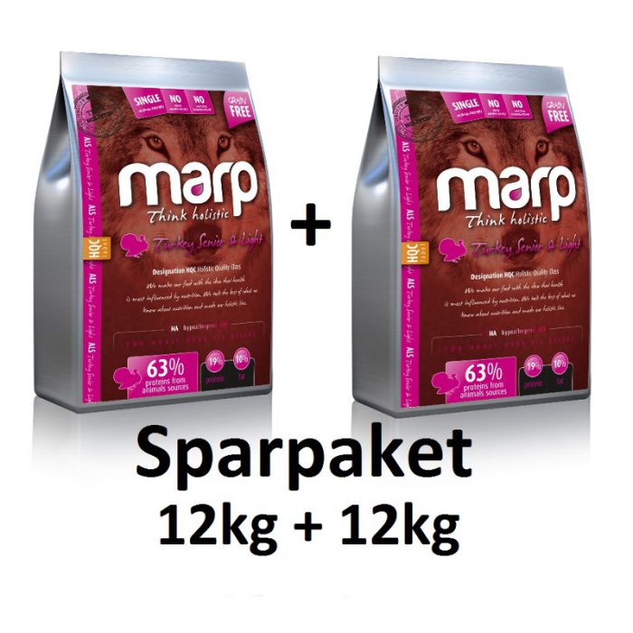 MARP Holistic Turkey Senior & Light (getreidefrei) Sparpaket 12kg +12kg